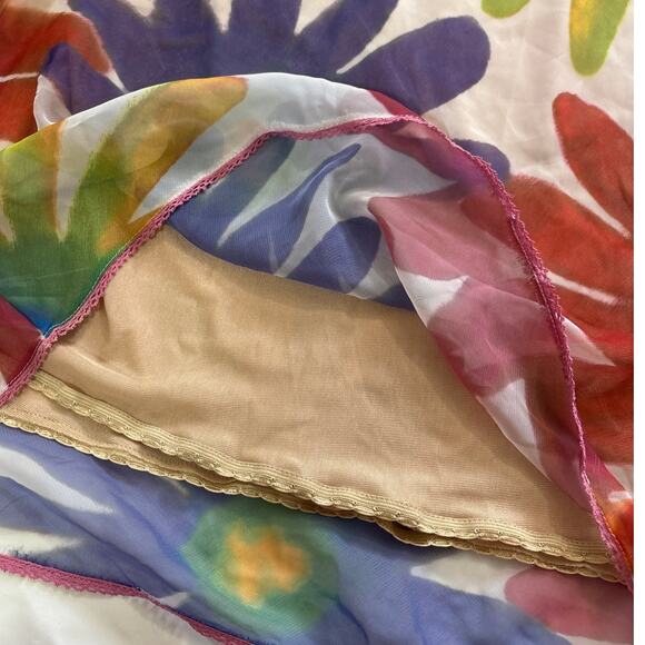 Cynthia Steffe Womens Small Y2k Vintage 90s Hippie Boho Midi Skirt Fun Artsy - Picture 3 of 8